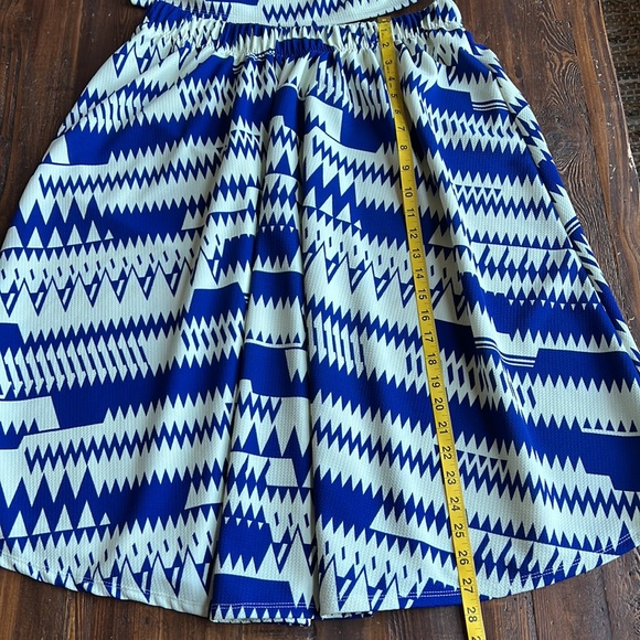 Rebdolls 1X “Ms. Virginia” Blue & White Skater Skirt Set - Picture 8 of 13